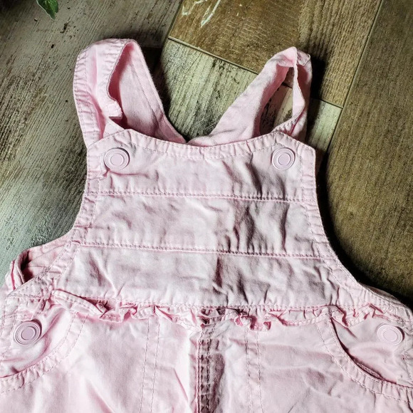 The Children's Place Baby Place Pink Overall Dress Skirtall Size 3-6M - Picture 3 of 12